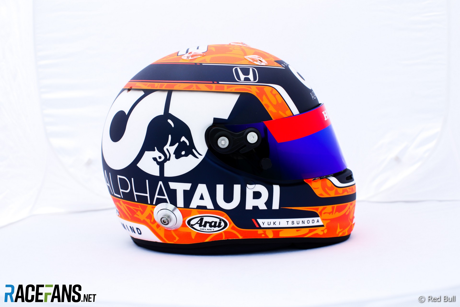 Yuki Tsunoda's 2021 French Grand Prix helmet