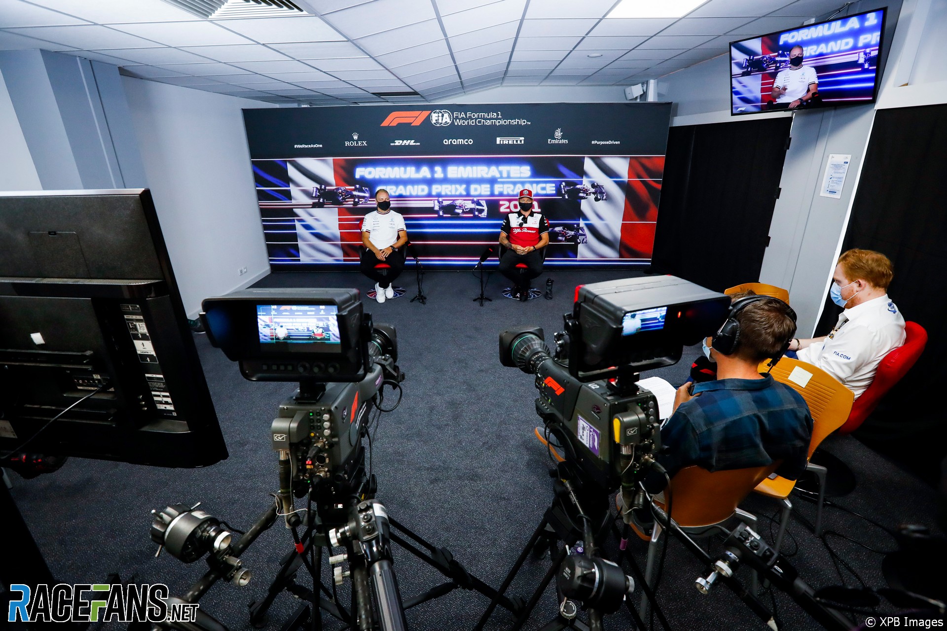 Valtteri Bottas, Kimi Raikkonen, press conference, Paul Ricard, 2021