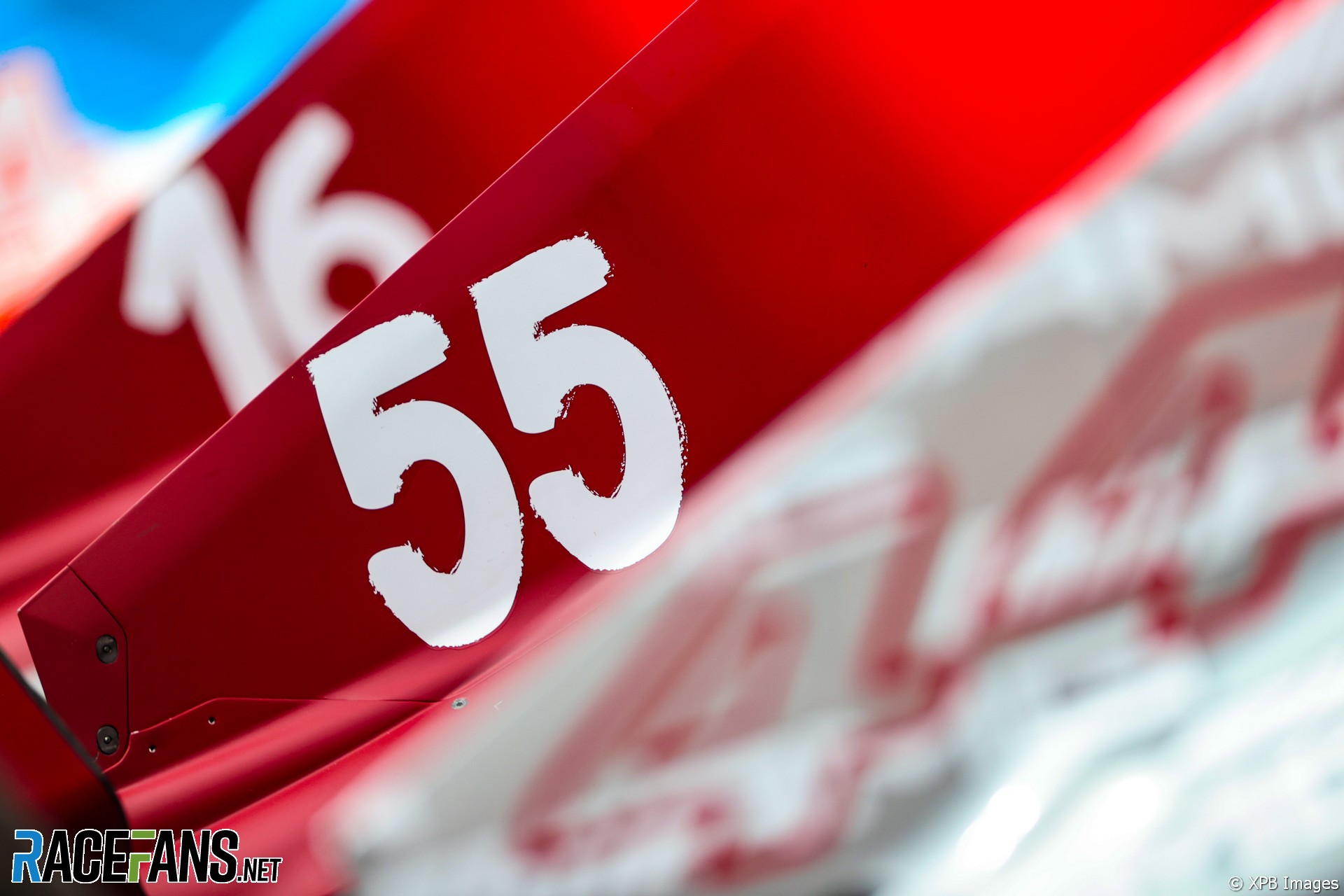 Carlos Sainz Jnr's racing number, Paul Ricard, 2021