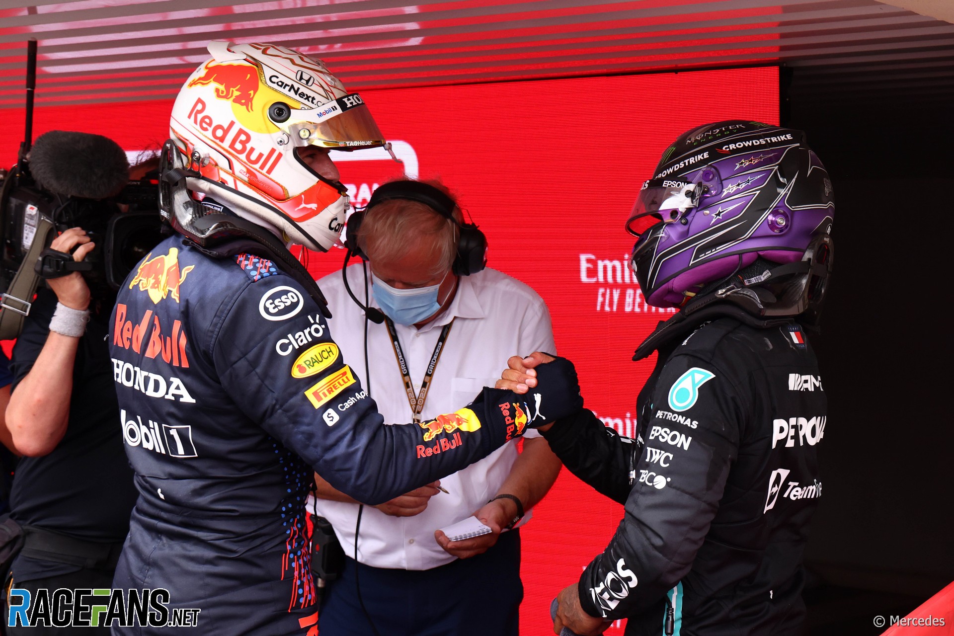 Lewis Hamilton and Max Verstappen, Paul Ricard, 2021