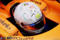 Lando Norris' 2021 British Grand Prix helmet