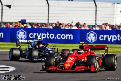 Carlos Sainz Jr., Ferrari, Silverstone, 2021