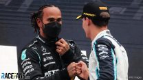 Hamilton eager to go up against “incredibly talented” Russell at Mercedes