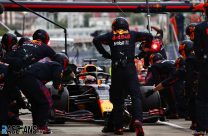 Verstappen relieved to salvage second after “crucial” call for intermediates