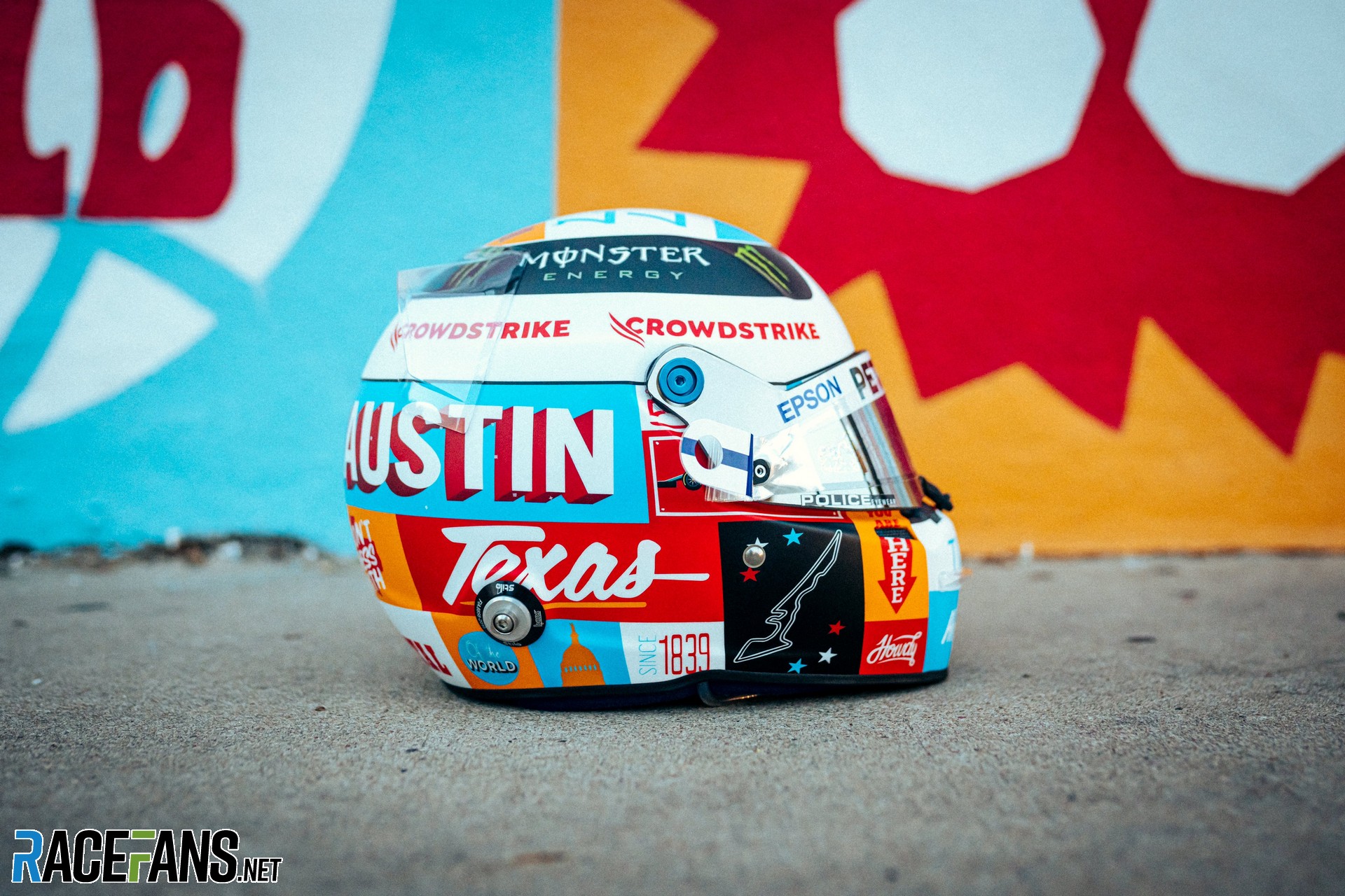 Valtteri Bottas' 2021 United States Grand Prix helmet