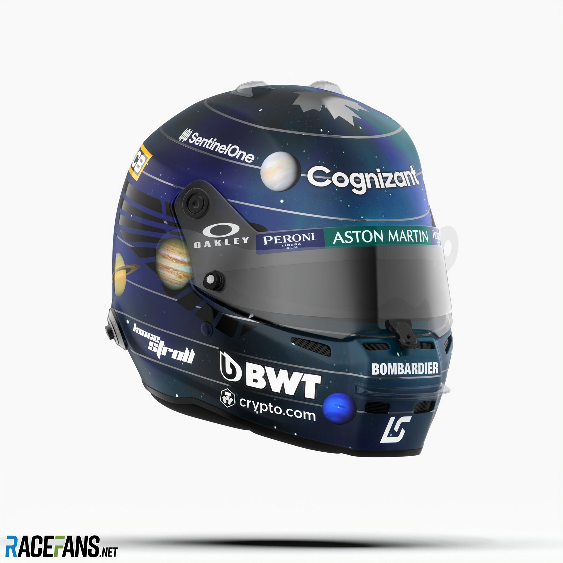 Lance Stroll’s 2021 United States Grand Prix helmet