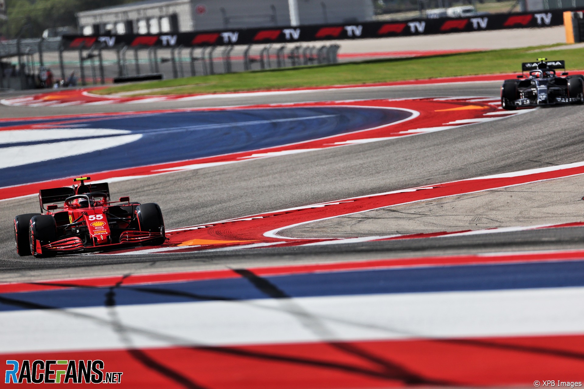Carlos Sainz Jnr, Ferrari, Circuit of the Americas, 2021