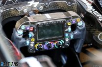 Mercedes W12 steering wheel, Autodromo Hermanos Rodriguez, 2021
