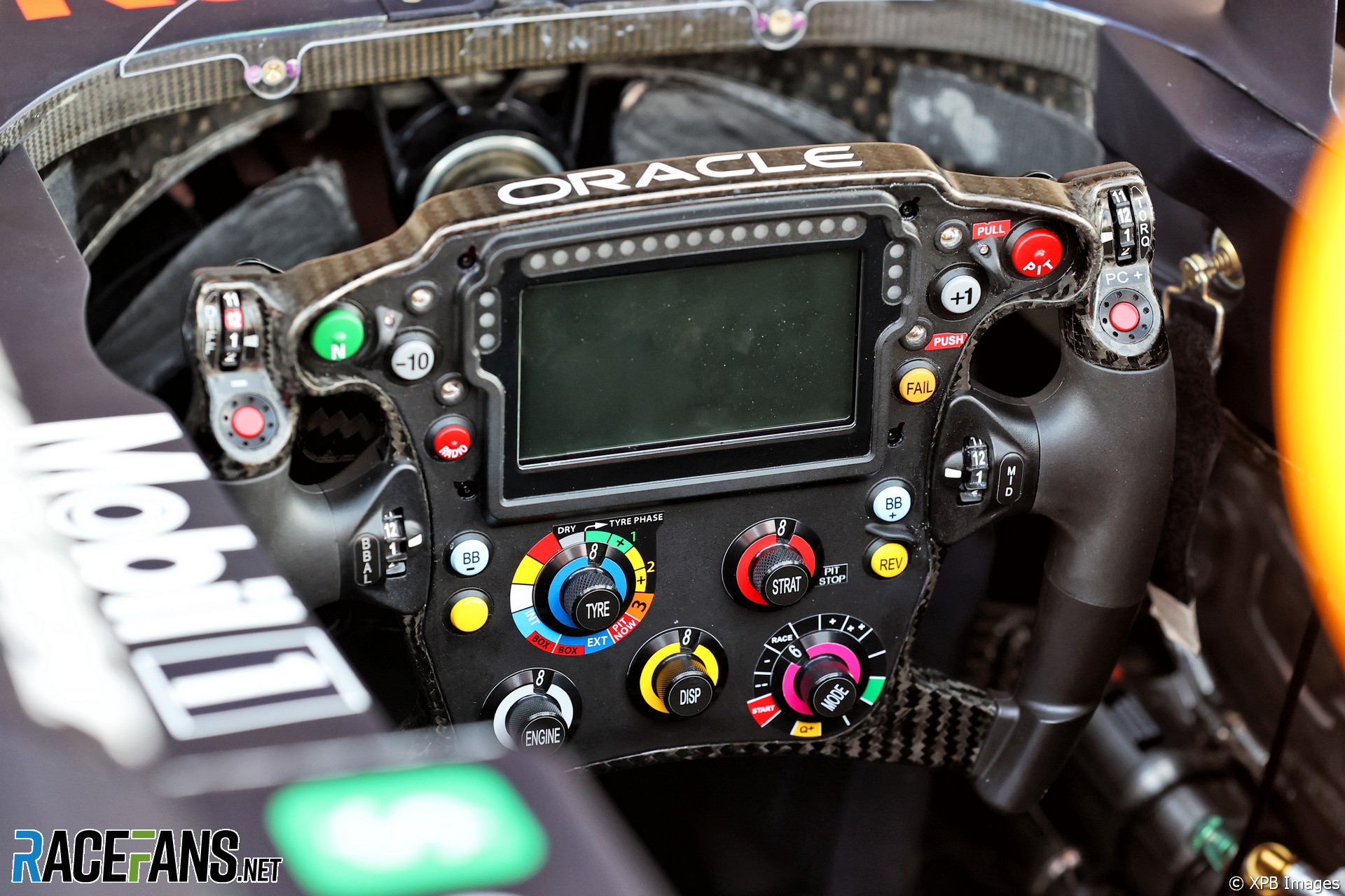 Arbejdskraft For nylig Frosset Red Bull RB16B steering wheel, Autodromo Hermanos Rodriguez, 2021 · RaceFans