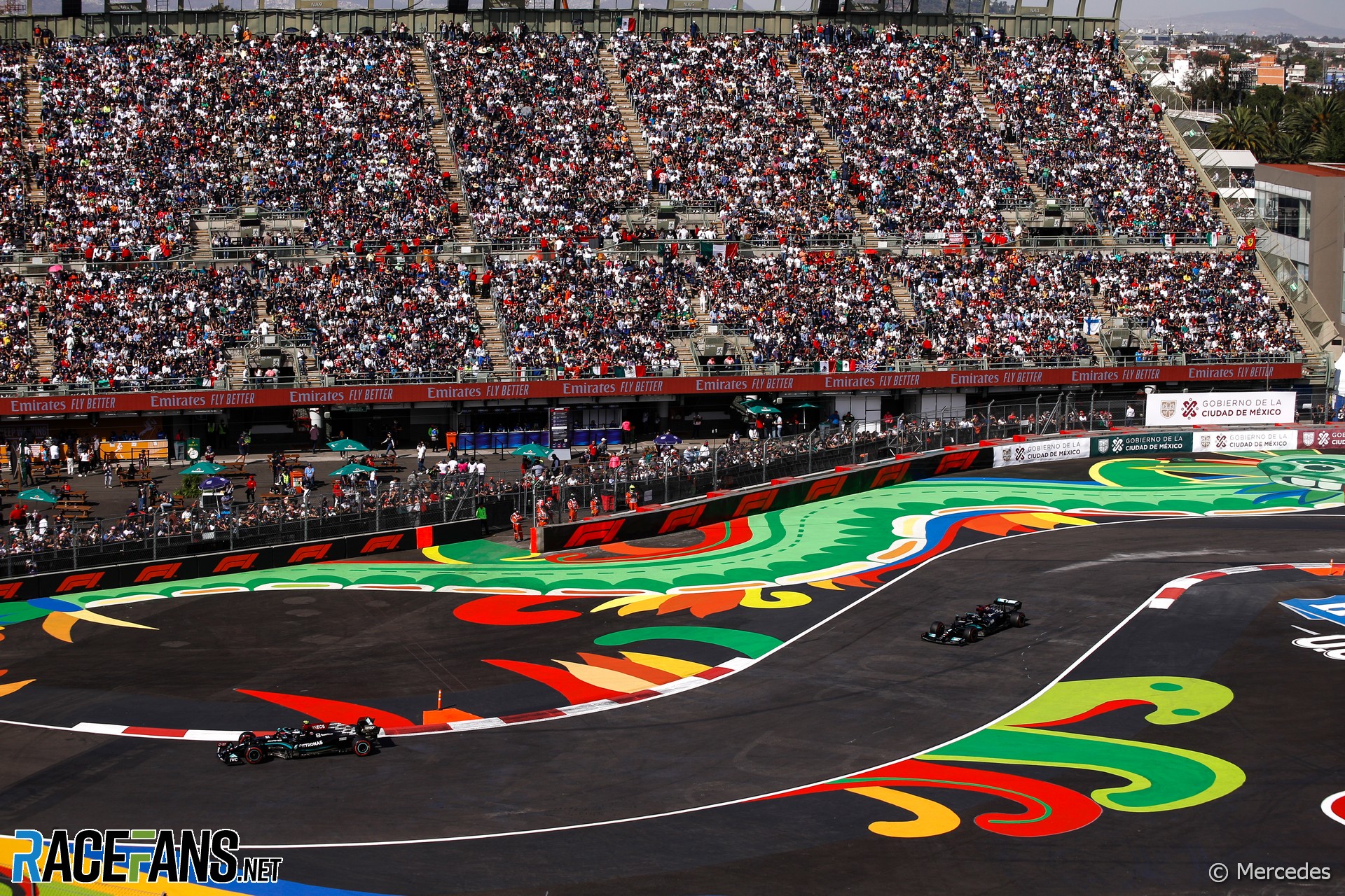 Valtteri Bottas, Lewis Hamilton, Mercedes, Autodromo Hermanos Rodriguez, 2021