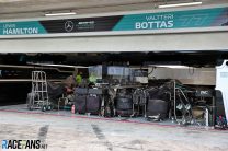 Mercedes garage, Interlagos, 2021