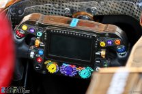 Mercedes steering wheel, Losail International Circuit, 2021