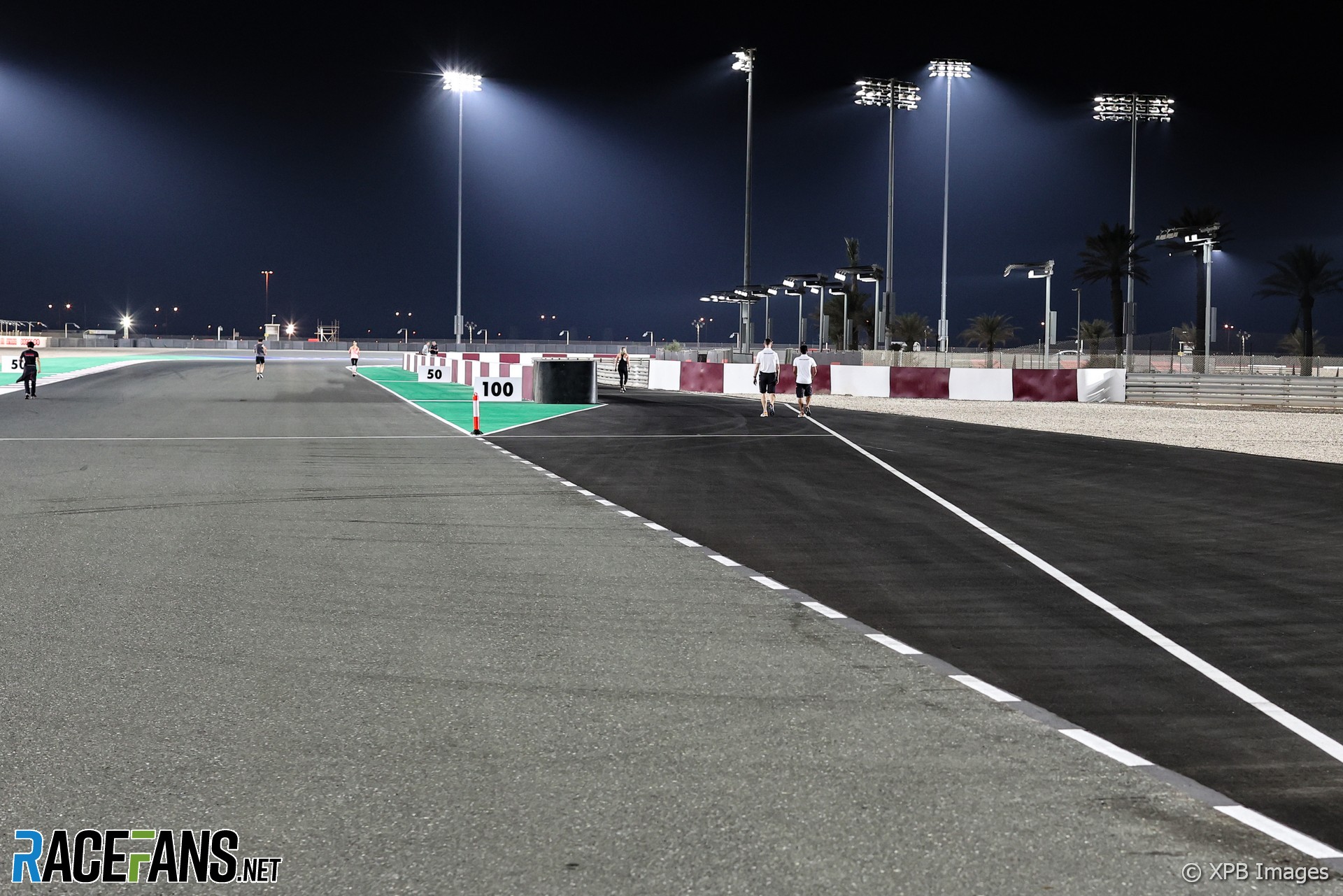 New pit lane entrance, Losail International Circuit, 2021