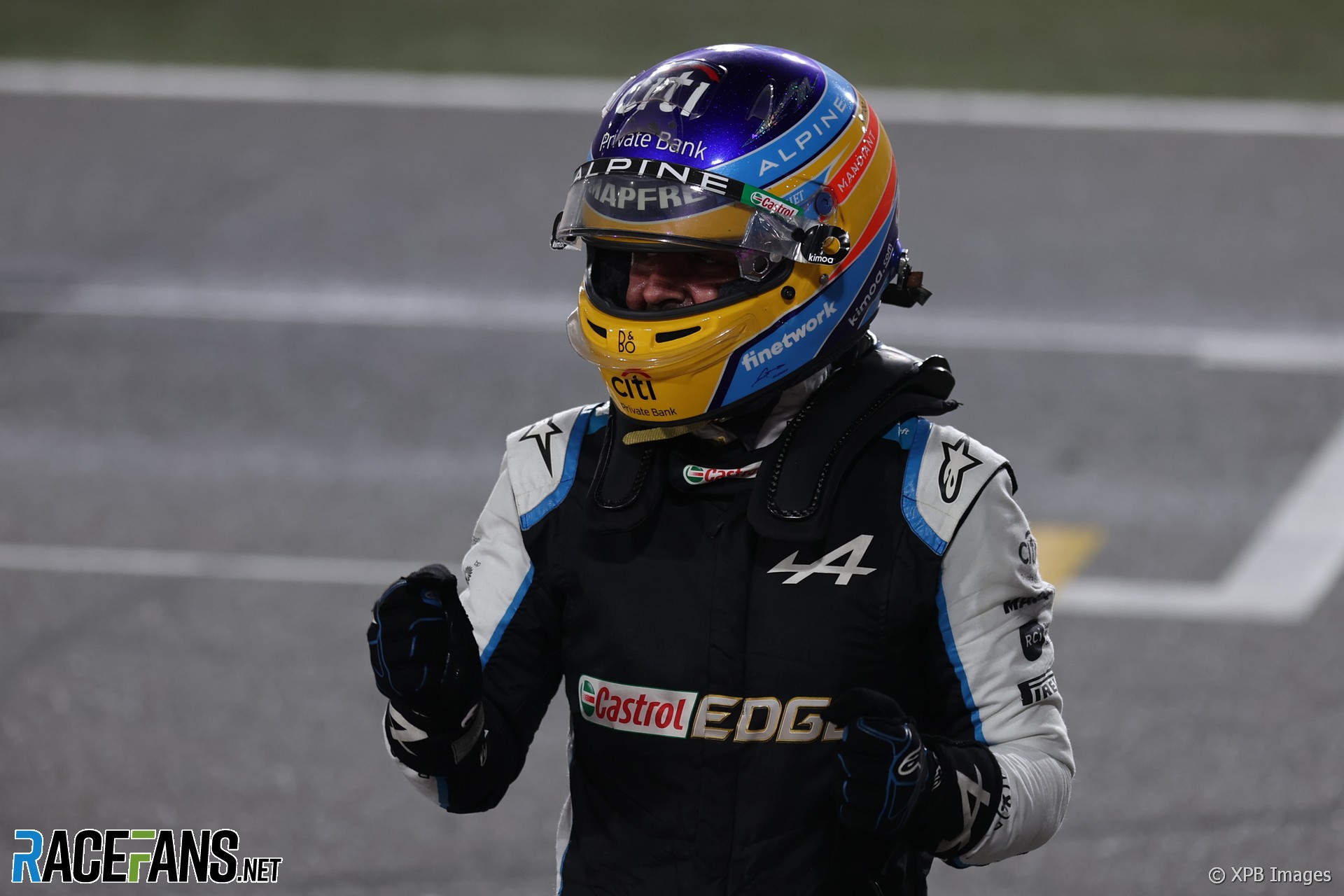 Fernando Alonso, Alpine, Losail International Circuit, 2021
