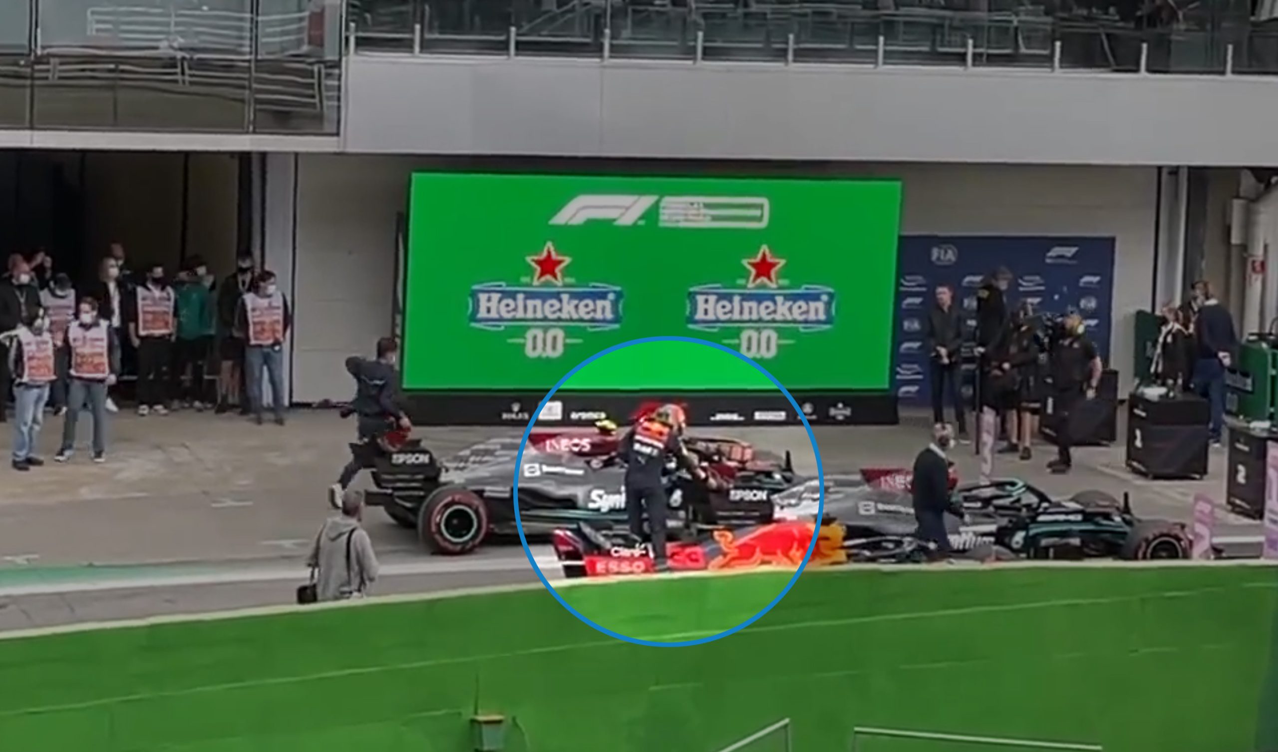 Verstappen faces investigation over parc ferme rules breach after touching Hamiltons car · RaceFans