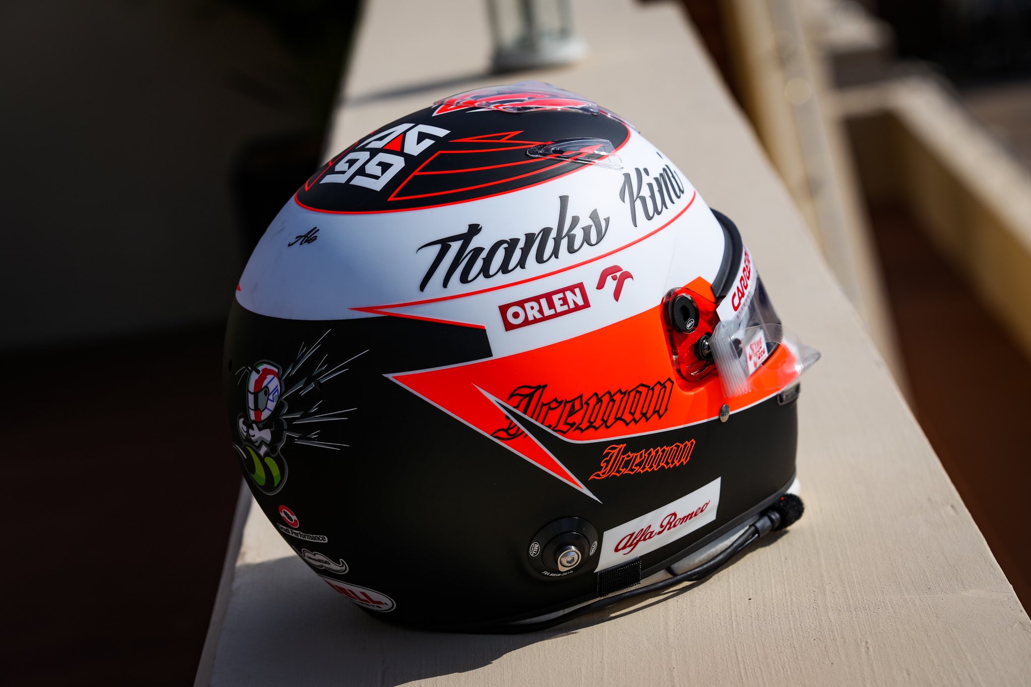 Antonio Giovinazzi's 2021 Abu Dhabi Grand Prix helmet