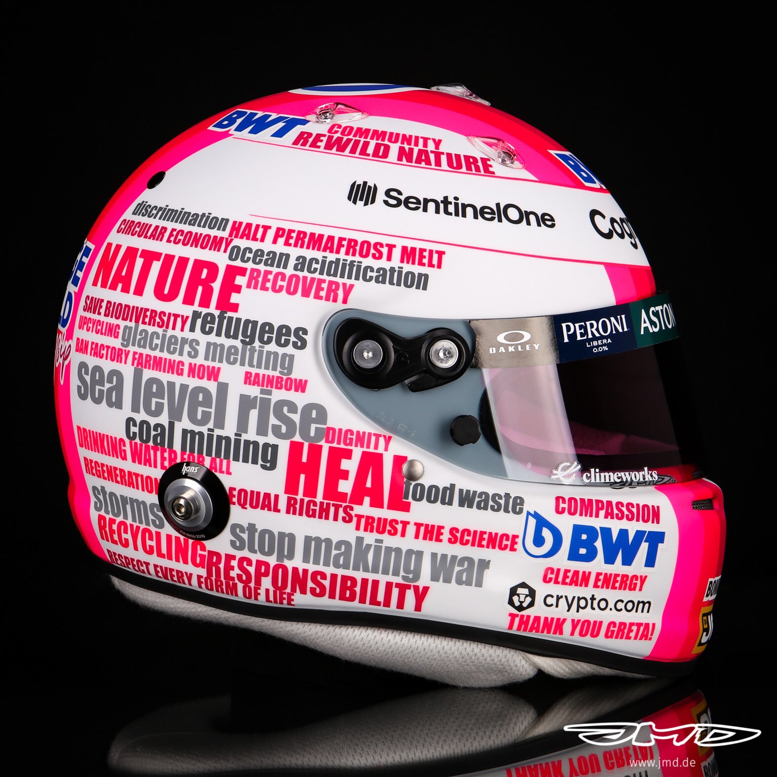 Sebastian Vettel's 2021 Abu Dhabi Grand Prix helmet