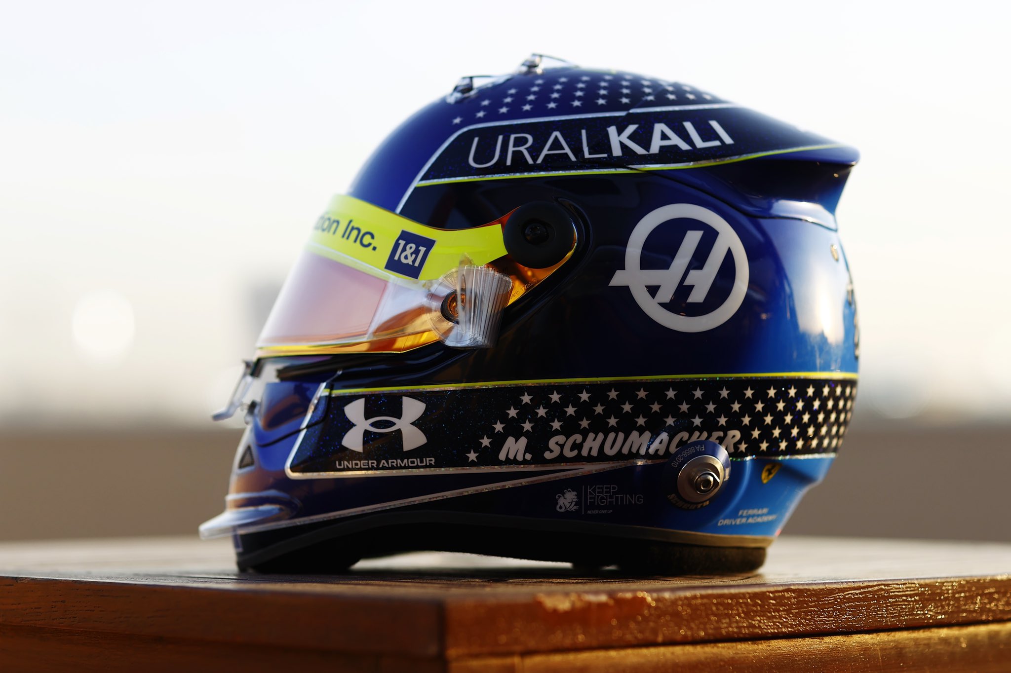 Mick Schumacher's 2021 Abu Dhabi Grand Prix helmet