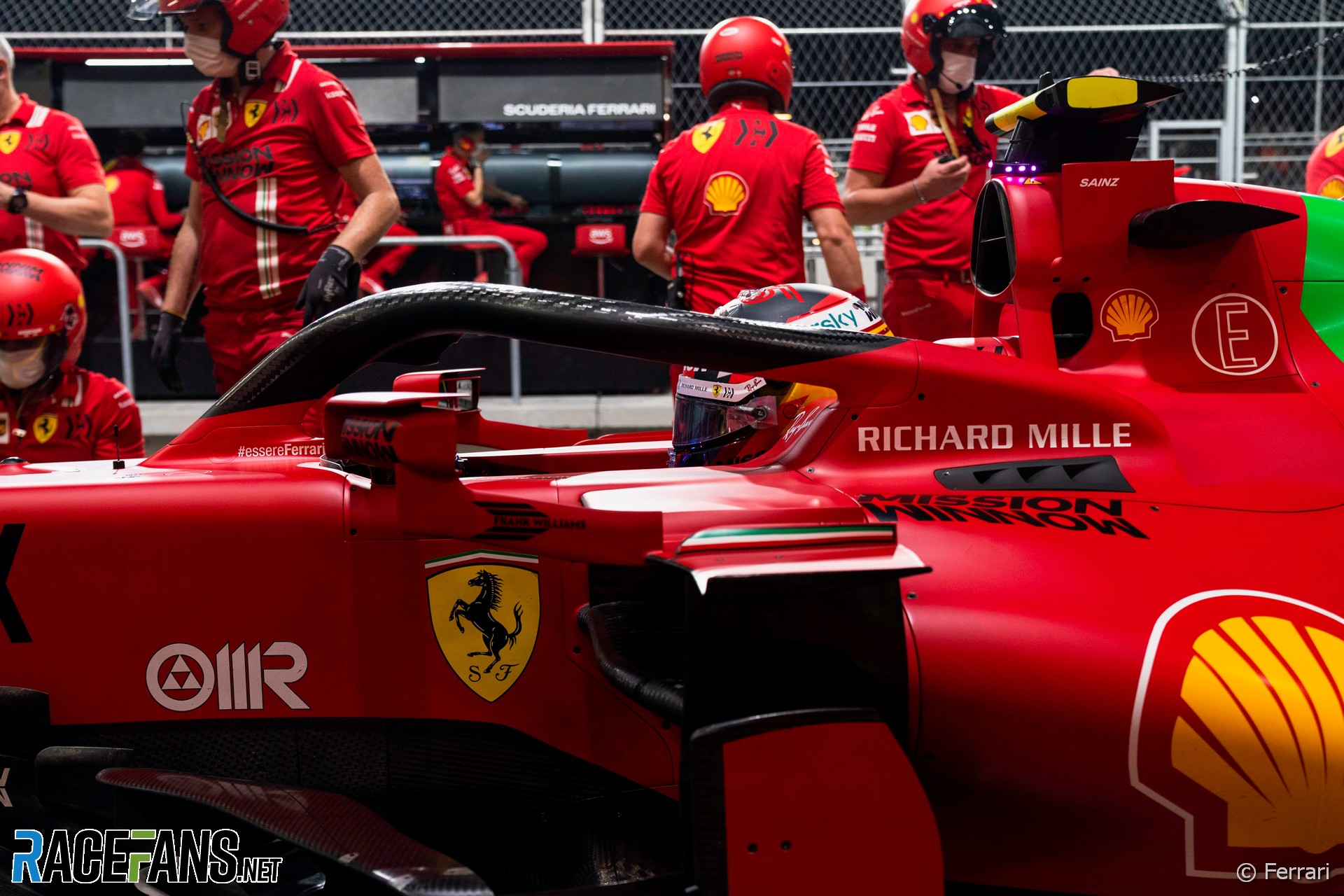 Ferrari tribute to Sir Frank Williams, Jeddah, 2021