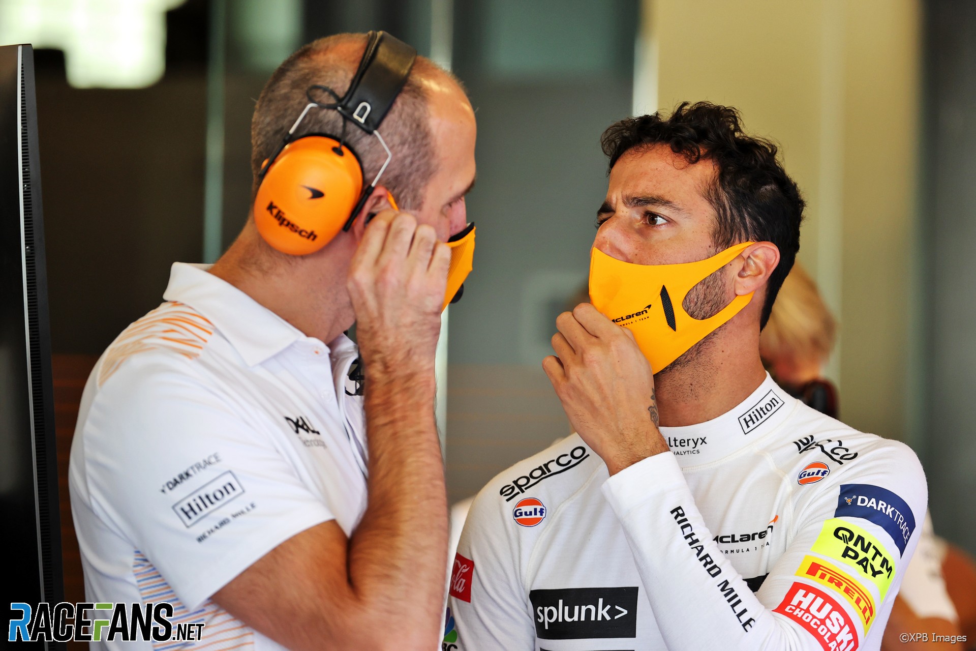 Tom Stallard, Daniel Ricciardo, McLaren, Yas Marina Circuit, Abu Dhabi, 2021