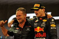 Christian Horner, Max Verstappen, Red Bull, Yas Marina, Abu Dhabi, 2021