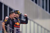 Christian Horner, Max Verstappen, Red Bull, Yas Marina, Abu Dhabi, 2021