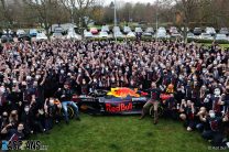 F1 World Champion Max Verstappen Celebrates At Red Bull Racing Factory