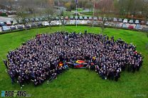 Max Verstappen and Red Bull team celebrate, 2021