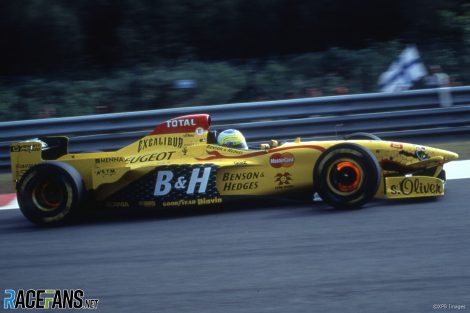 Giancarlo Fisichella, Jordan 197, Magny-Cours, Spa-Francorchamps, Belgium, 1997