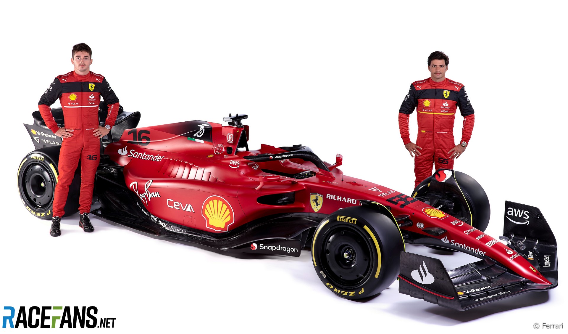 Charles Leclerc, Carlos Sainz Jnr, Ferrari F1-75, 2022