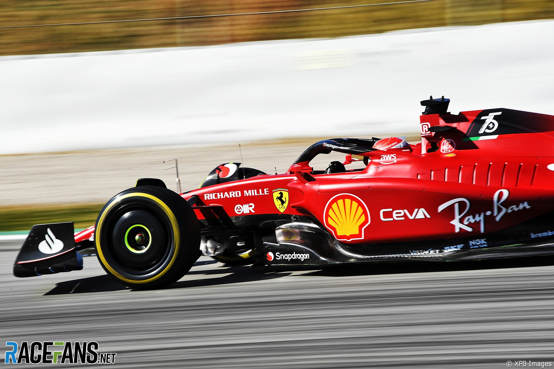 Charles Leclerc, Ferrari, Circuit de Catalunya, 2022