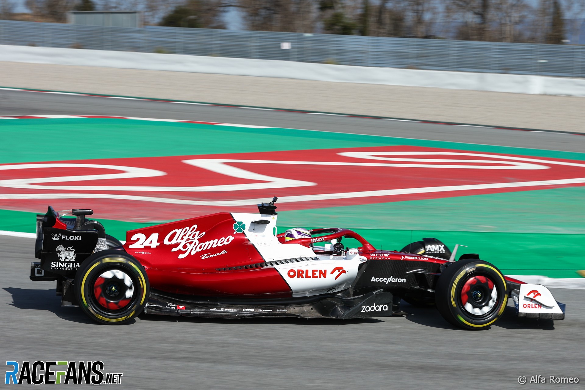 Guanyu Zhou, Alfa Romeo, Circuit de Catalunya, 2022
