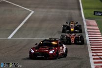 Charles Leclerc, Ferrari and Max Verstappen, Red Bull, behind the safety car, Bahrain International Circuit, 2022