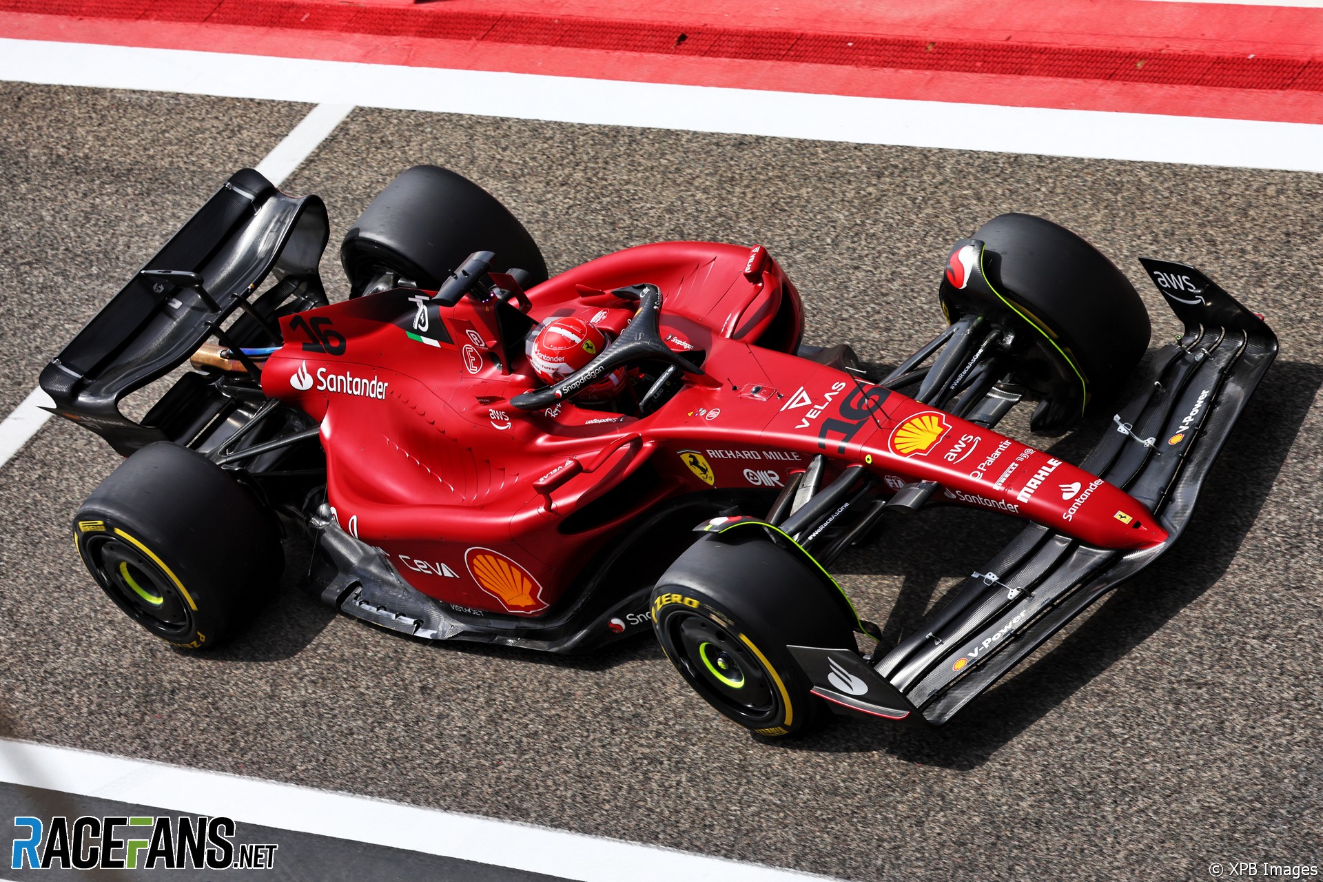 Charles Leclerc, Ferrari, Bahrain International Circuit, 2022 · RaceFans