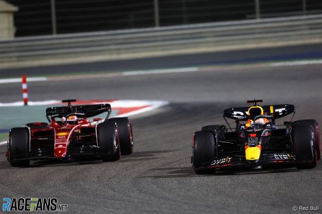 Max Verstappen, Charles Leclerc, Bahrain International Circuit, 2022