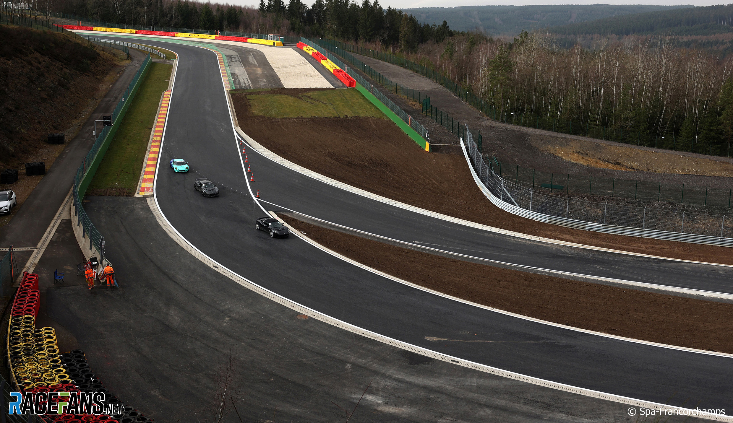 Track changes at Speaker's Corner, Spa-Francorchamps, 2022
