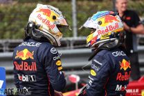 (L to R): Max Verstappen, Sergio Perez, Red Bull, Imola, 2022