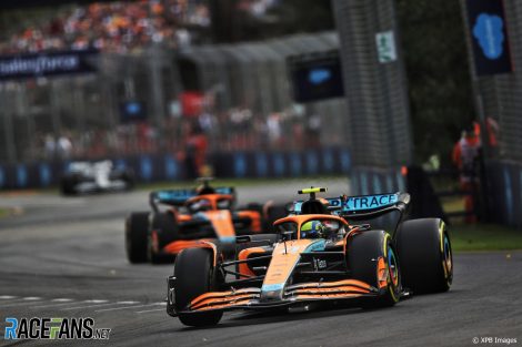 Lando Norris, McLaren, Albert Park, 2022