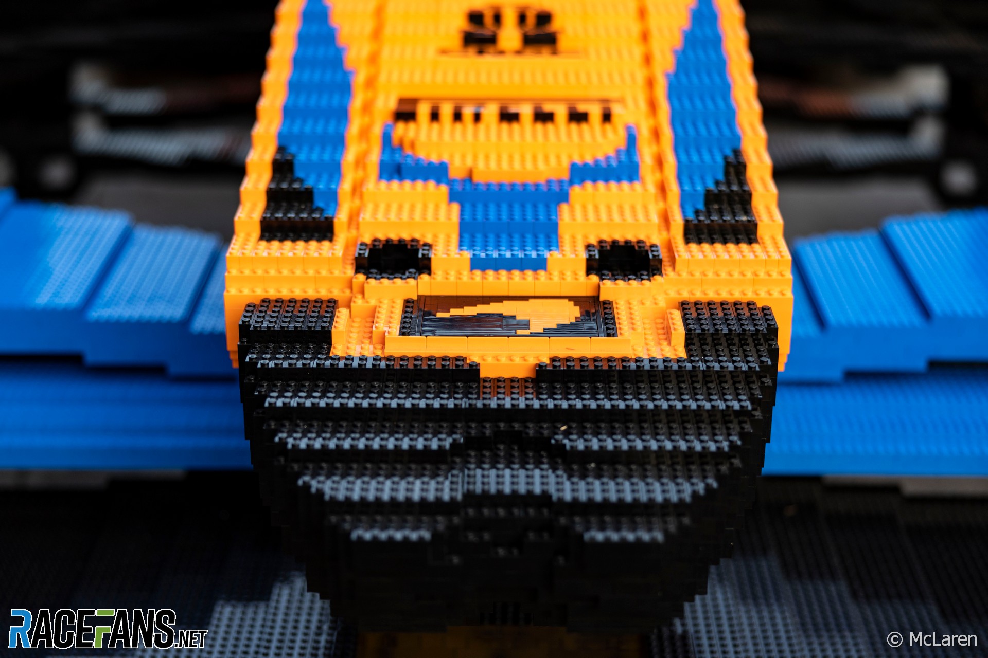 Full-size Lego McLaren, Albert Park, Melbourne, 2022