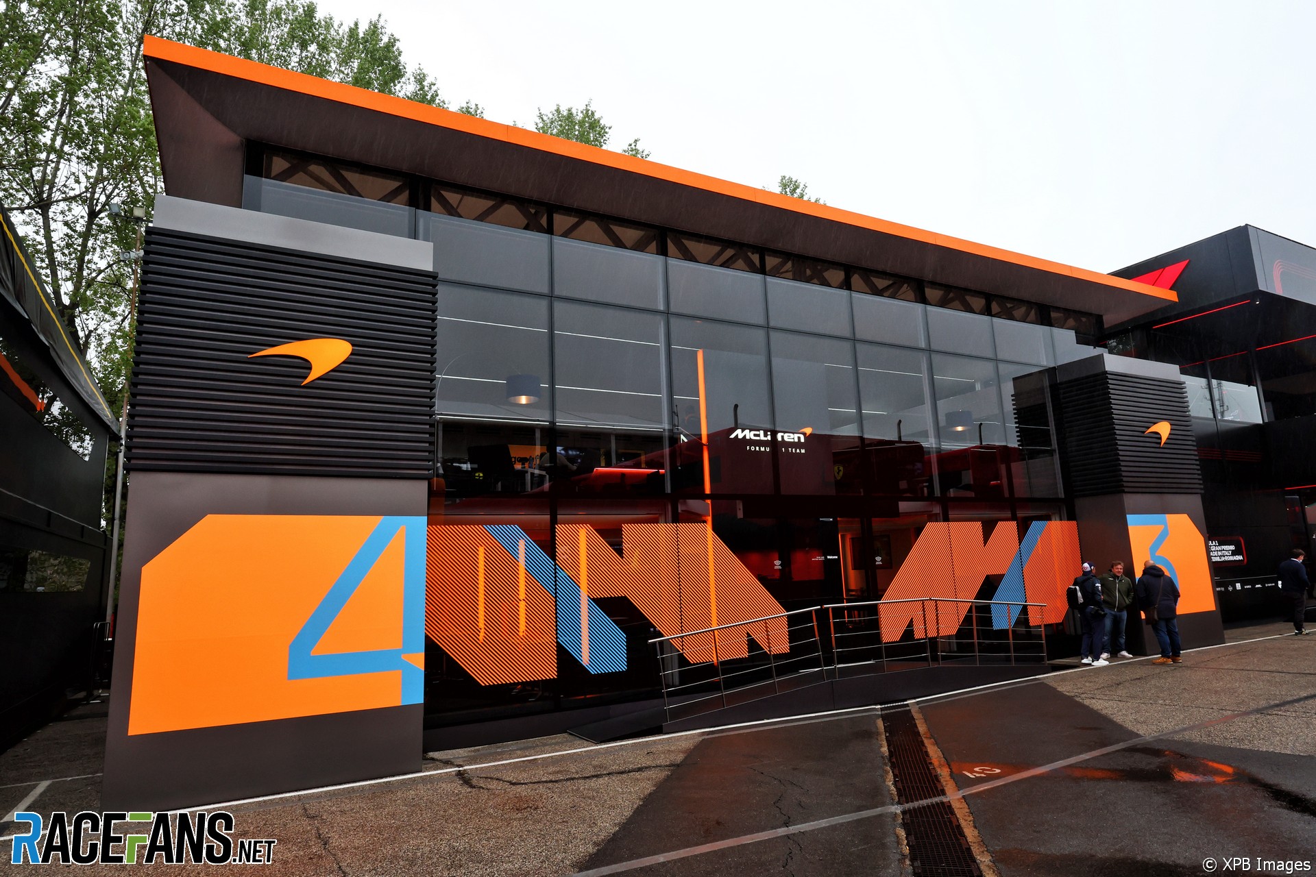 McLaren motorhome, Imola, 2022