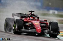 Leclerc leads one-two for flying Ferraris in wet first practice at Imola