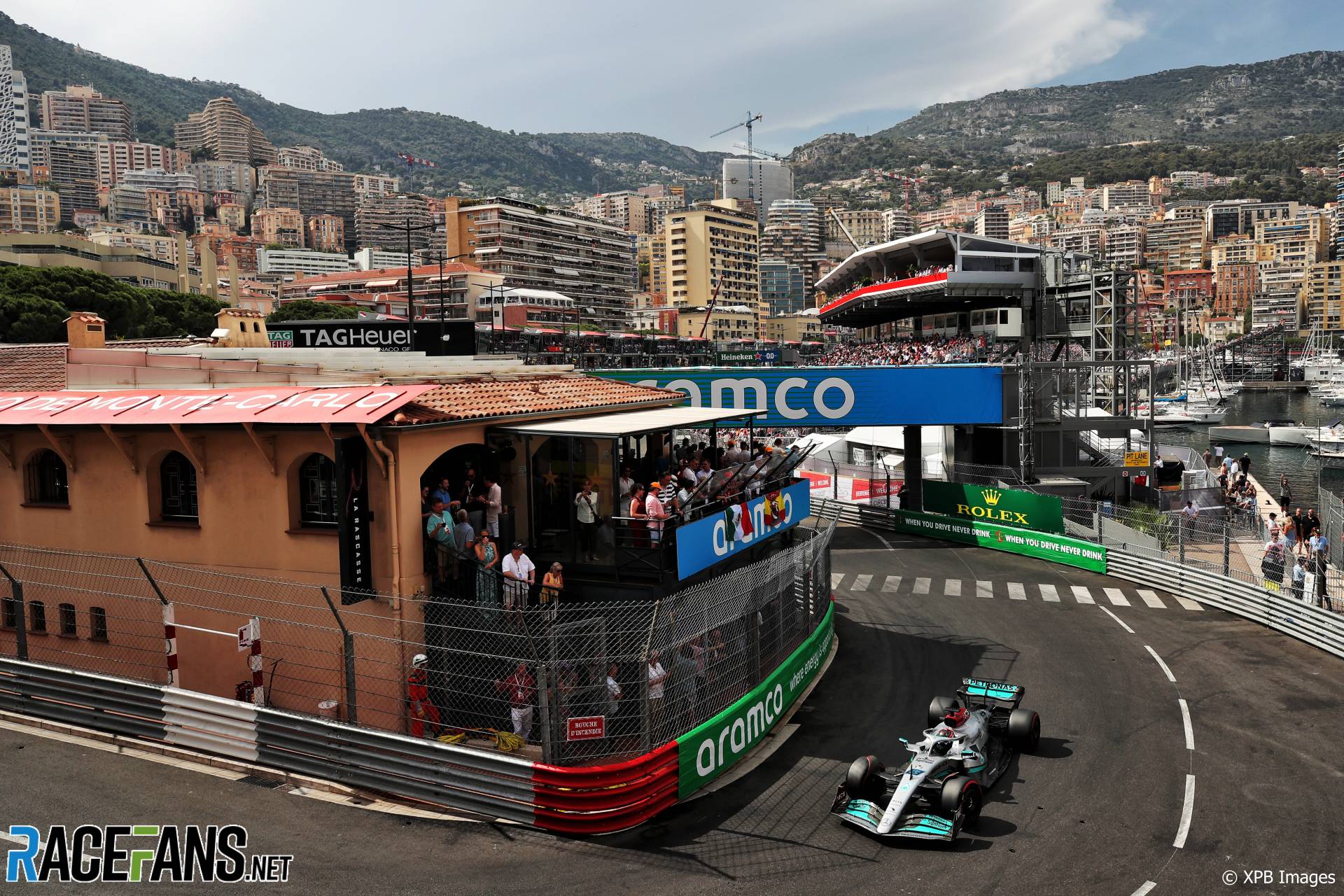 George Russell, Mercedes, Monaco, 2022