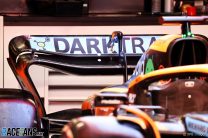 McLaren MCL36 rear wing, Circuit de Catalunya, 2022