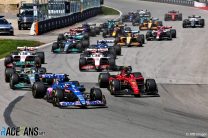 Race start, Circuit Gilles Villeneuve, 2022