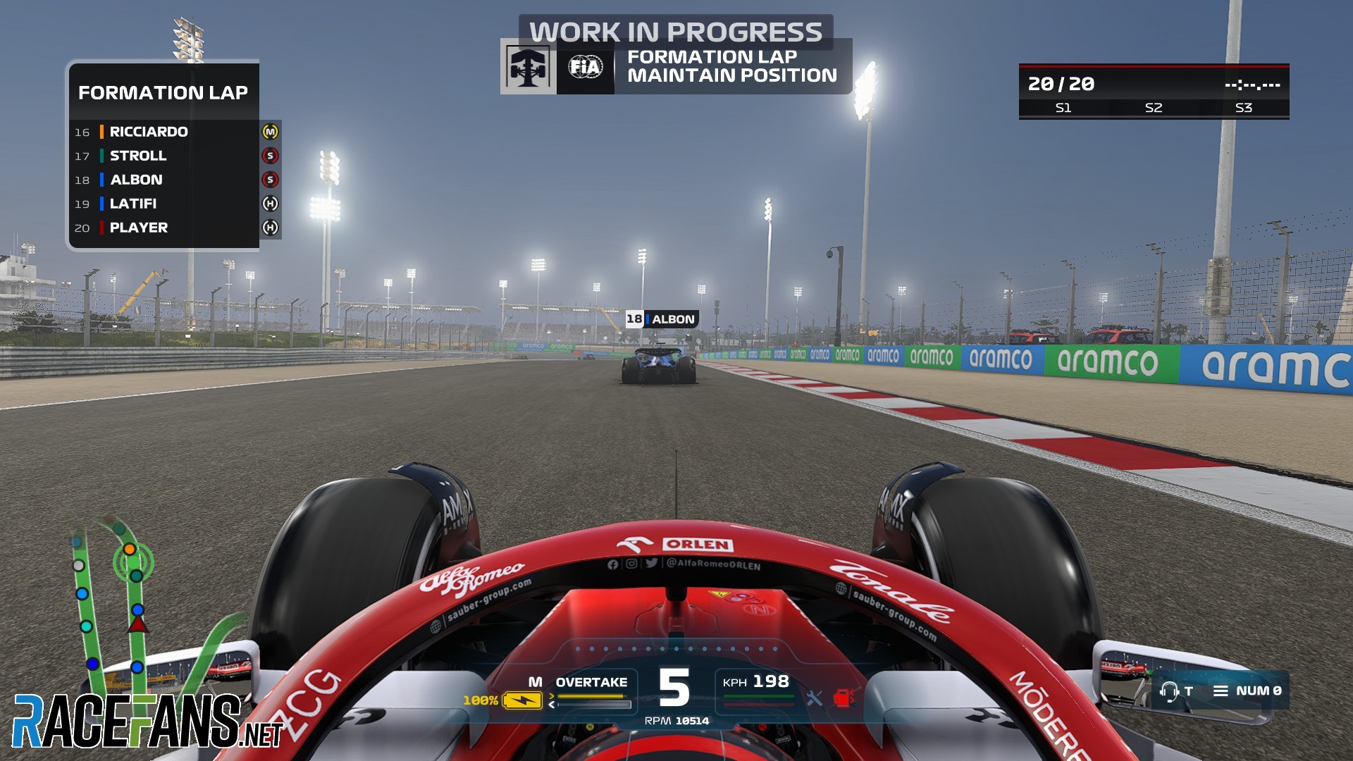 F1 22 - formation lap