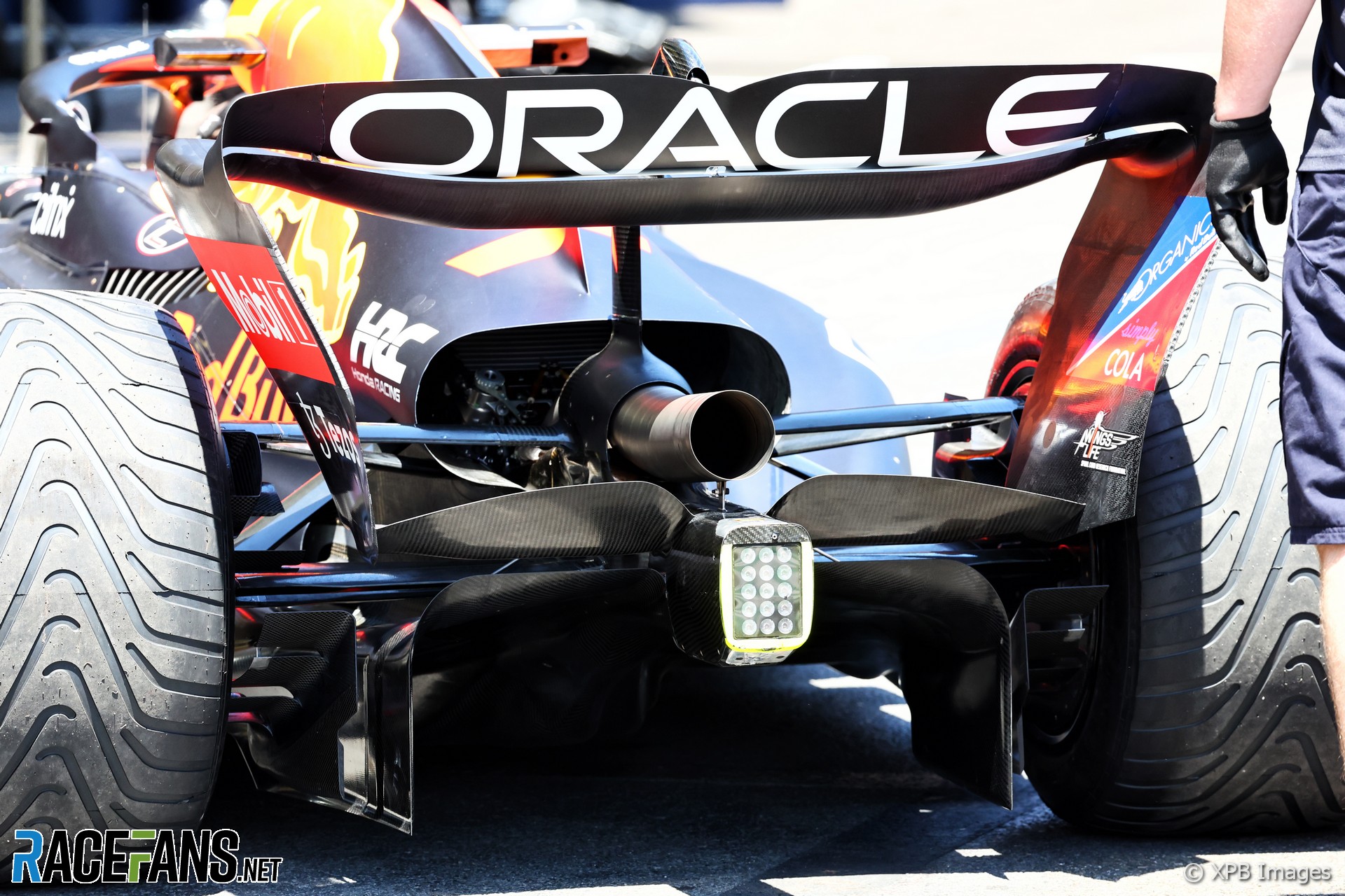 Red Bull rear wing, Baku City Circuit, 2022