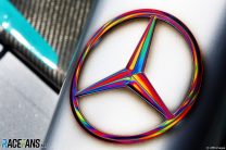 Mercedes pride logo, Baku City Circuit, 2022