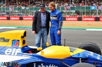 Vettel “felt like a five-year-old” in sustainably-fueled 1992 Williams demo run