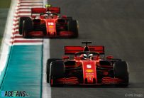 Sebastian Vettel, Charles Leclerc, Ferrari, Yas Marina, 2020