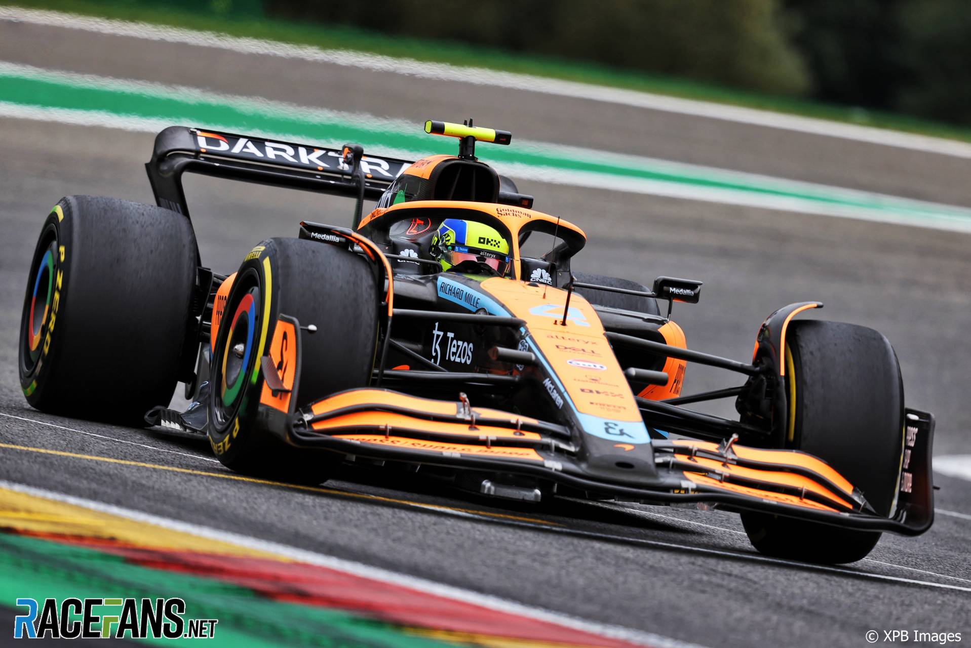 Lando Norris, McLaren, Spa-Francorchamps, 2022
